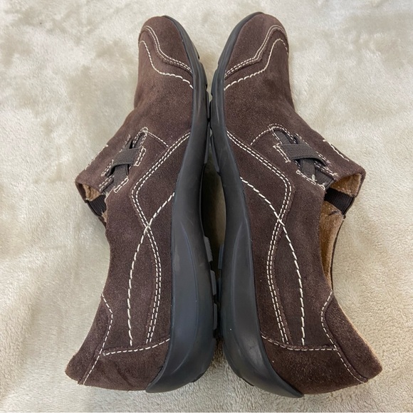 Naturalizer Womens French Loafer Flat Shoes Brown  Leather Slip On size 6.5 - Picture 3 of 14